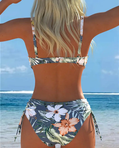 Twee-delige Gedrukte Stijlvolle Bikini