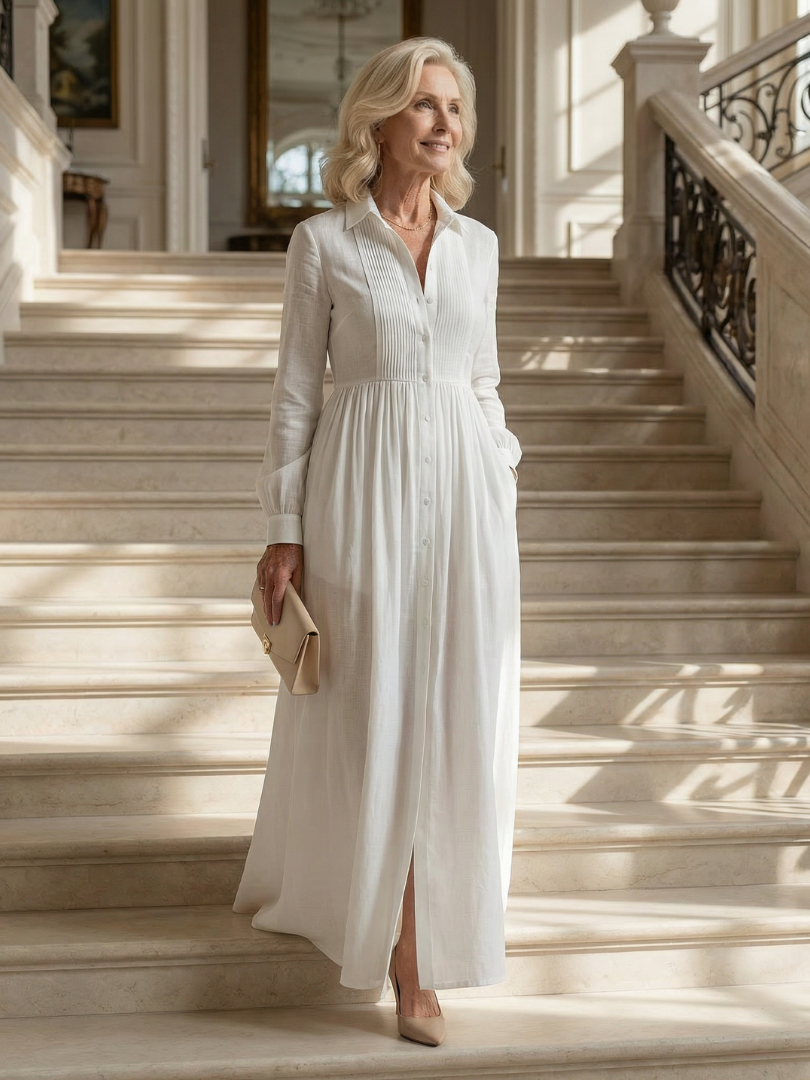 Van Delft Mode® | Elegante comfortabele jurk met soepele fit