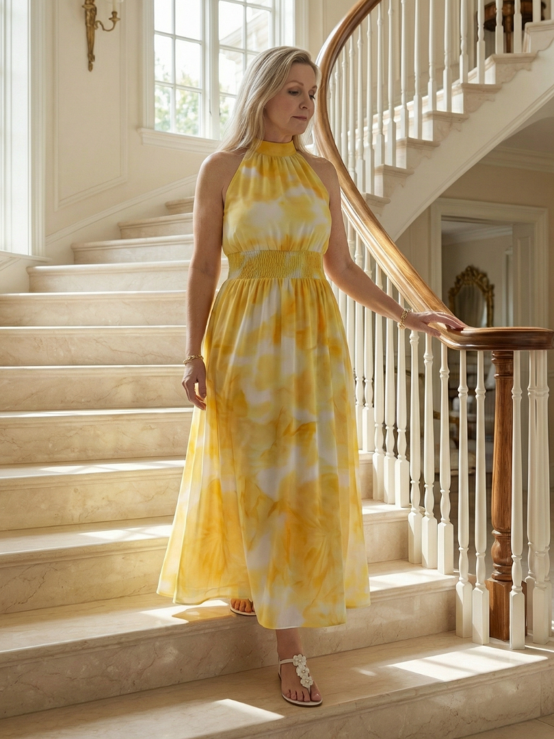 Van Delft Mode® | Zachte comfortabele jurk met elegante uitstraling