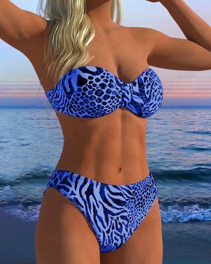 Sexy Luipaardprint Twee-delige Badpak
