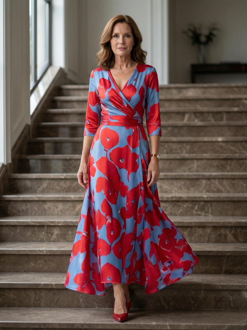 Van Delft Mode® | Elegante comfortabele jurk met luchtige stof