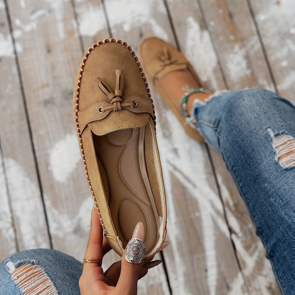Van Delft Mode® | Klassieke Loafers met Kwastje Detail