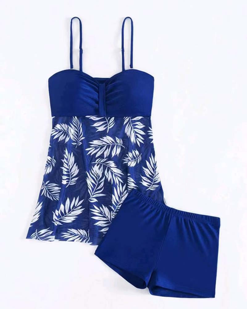 Sexy Gedrukte Mesh Tankini