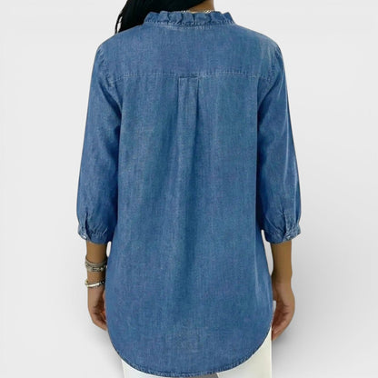 Van Delft Mode® | Elegante blouse met ruffles