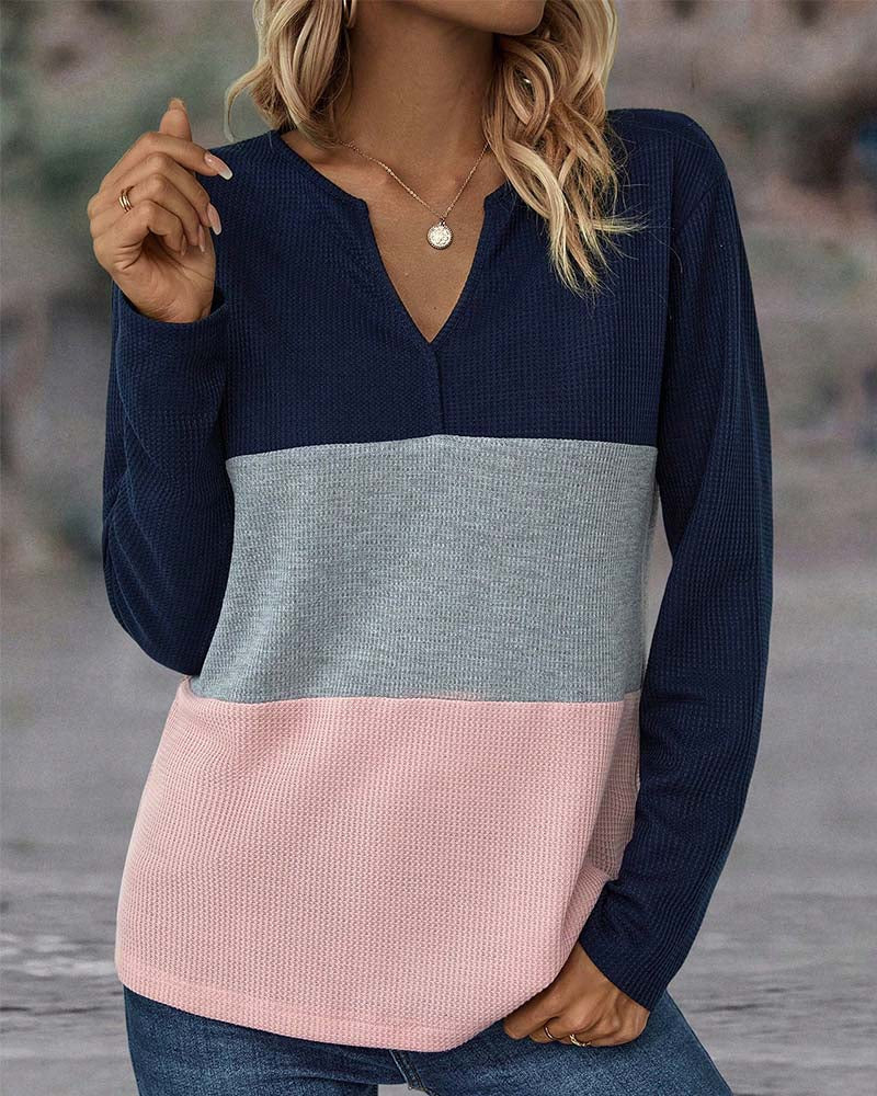 Van Delft Mode® | Kleurrijke Top met Kraag