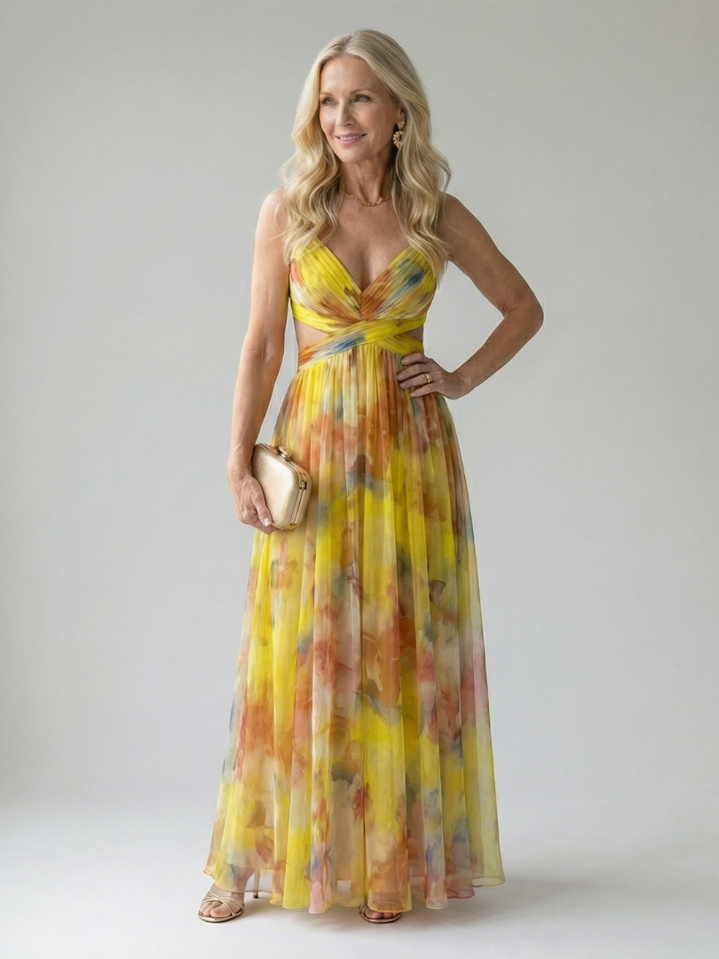 Van Delft Mode® | Comfortabele luchtige jurk met elegante afwerking