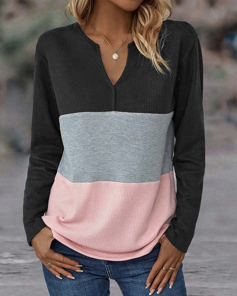 Van Delft Mode® | Kleurrijke Top met Kraag