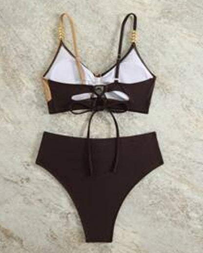 Hoog Taille Sexy Bh Triangle Badpak