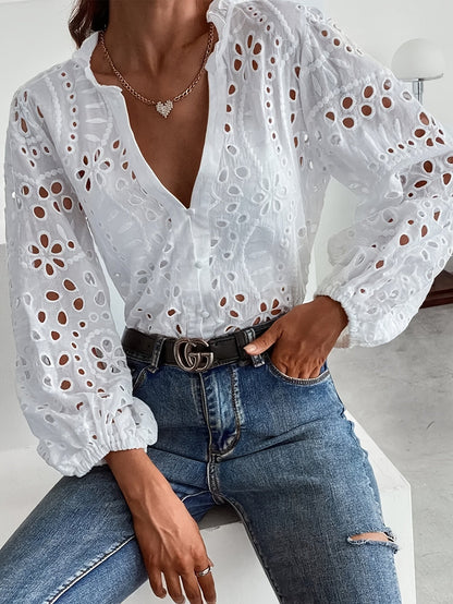 Van Delft Mode® | Geborduurde blouse