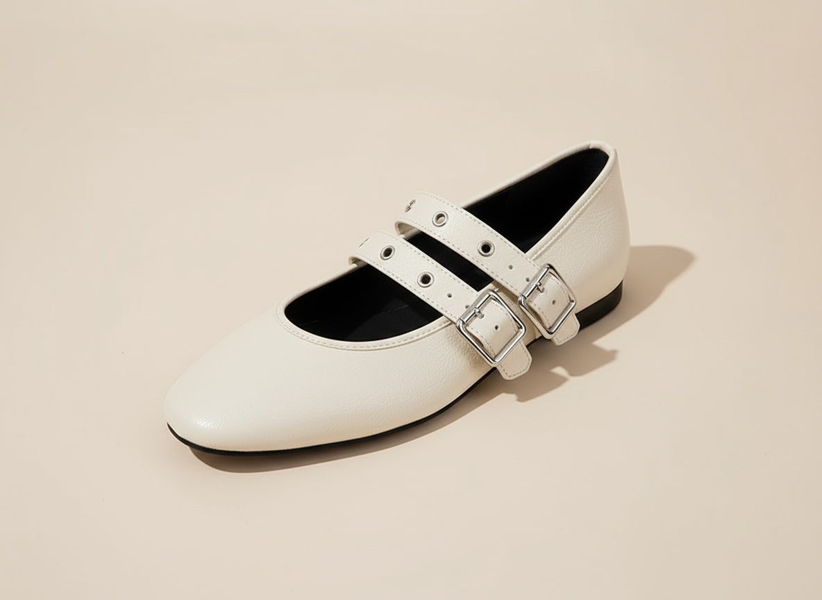 Van Delft Mode®| Dubbele Gesp Ballerina's