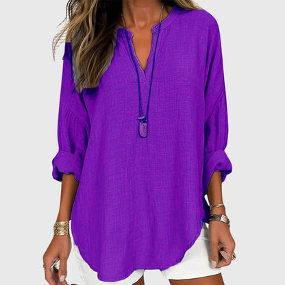 Van Delft Mode® | Lenara Elegante en Luchtige Strandblouse