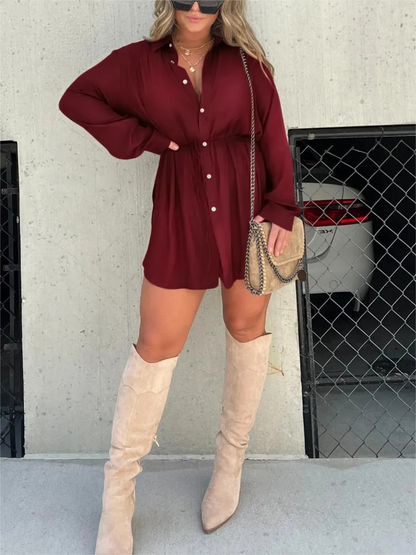 Van Delft Mode® | Trendy Satijnen Romper Jurk