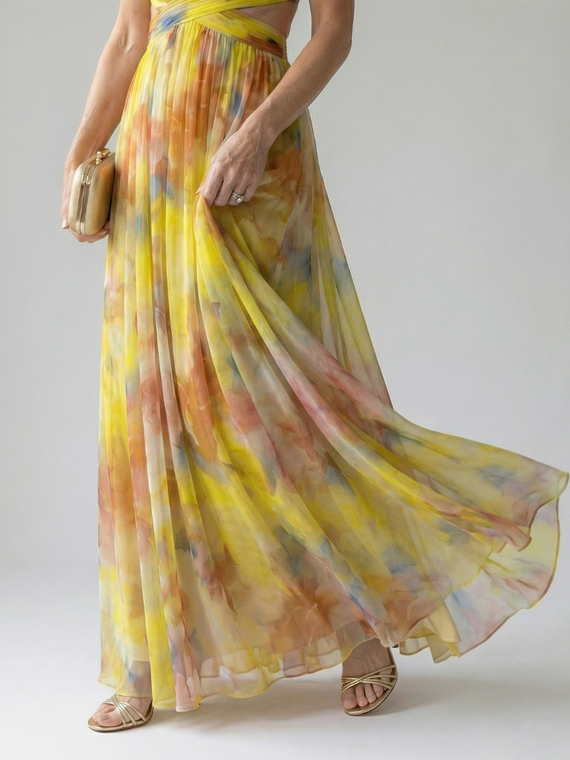 Van Delft Mode® | Comfortabele luchtige jurk met elegante afwerking