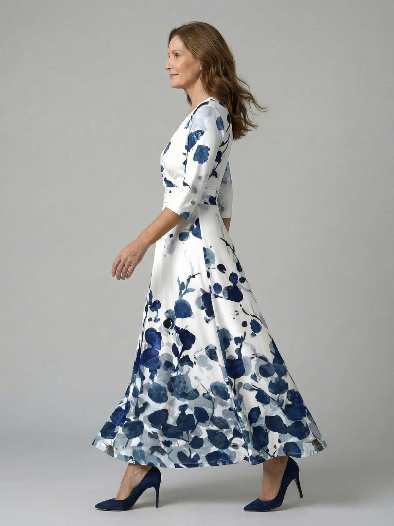 Van Delft Mode® | Elegante comfortabele jurk met luchtige stof