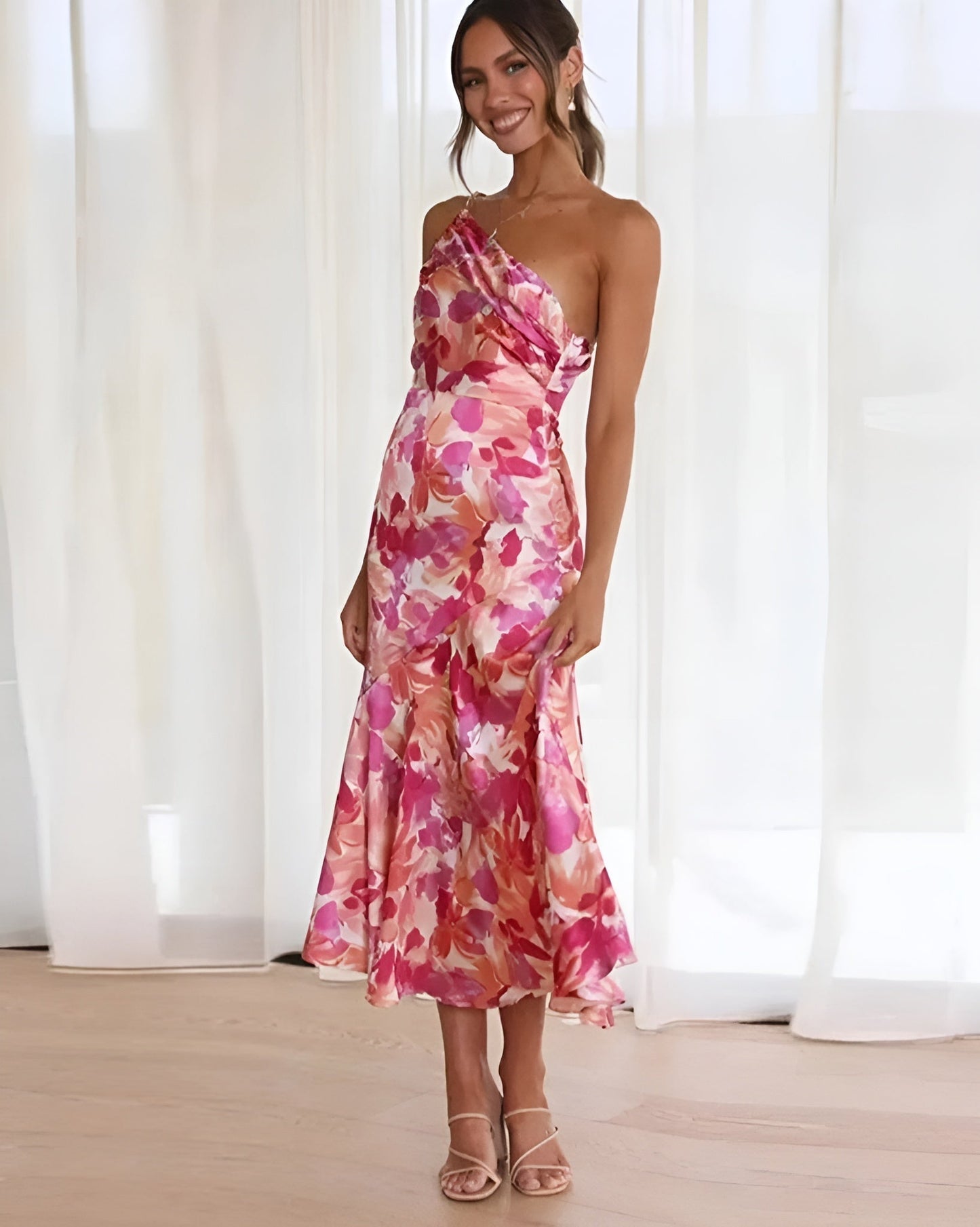 Van Delft Mode® | Elegante Maxi-jurk met Bloemenprint