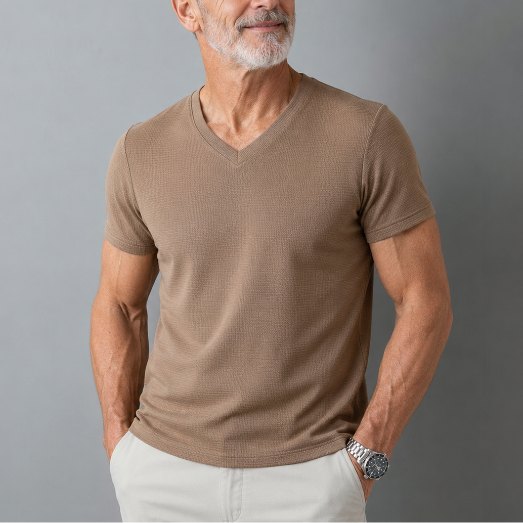Van Delft Mode® | Comfortabel heren t-shirt 100% katoen (TIJDELIJK 1+1 GRATIS!)