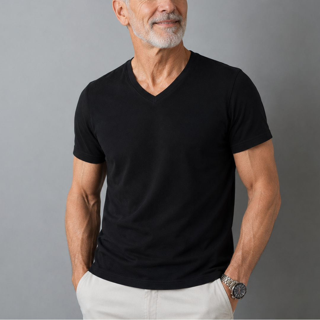 Van Delft Mode® | Comfortabel heren t-shirt 100% katoen (TIJDELIJK 1+1 GRATIS!)