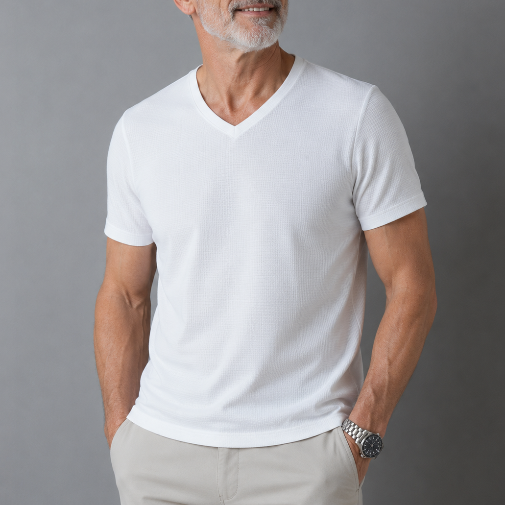 Van Delft Mode® | Comfortabel heren t-shirt 100% katoen (TIJDELIJK 1+1 GRATIS!)
