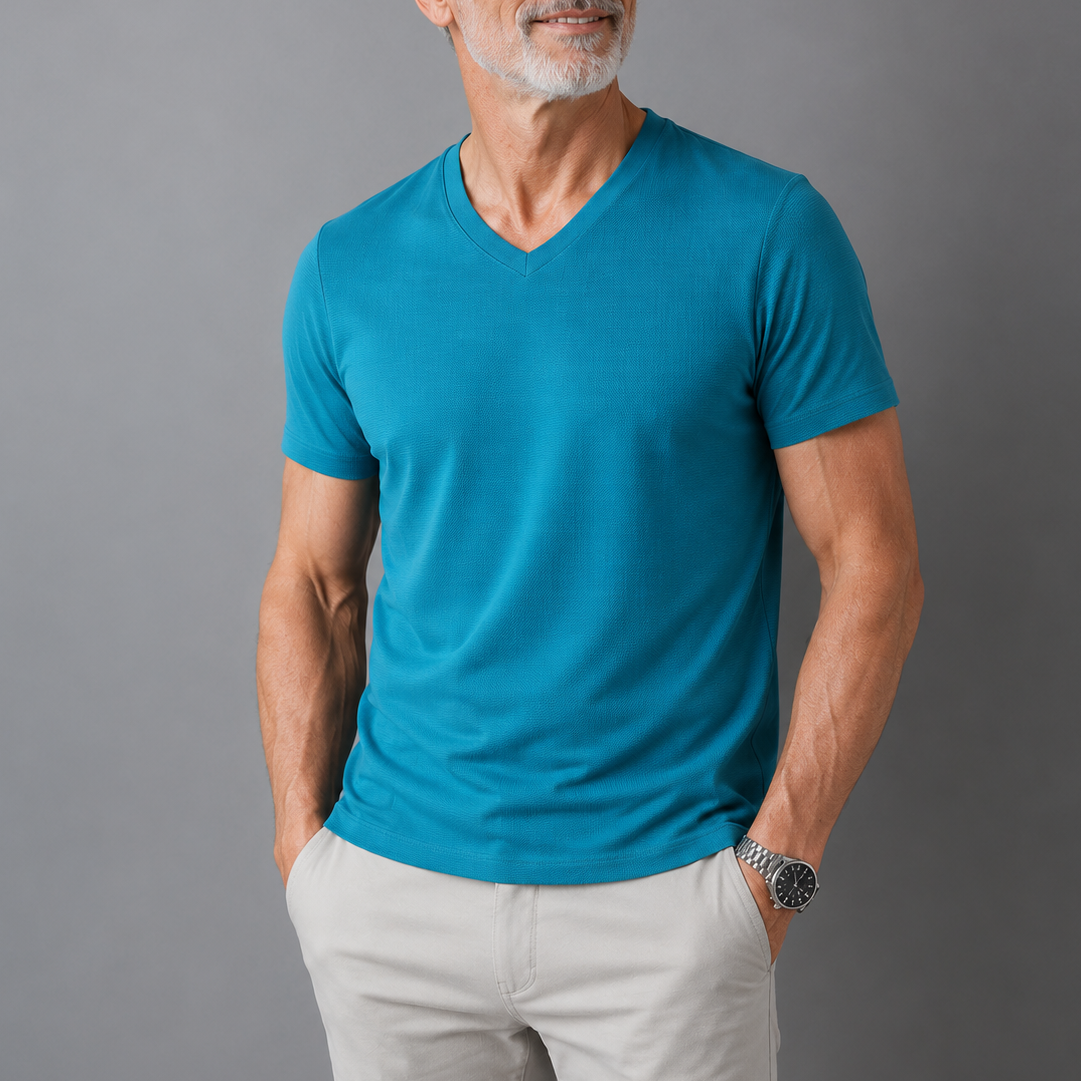 Van Delft Mode® | Comfortabel heren t-shirt 100% katoen (TIJDELIJK 1+1 GRATIS!)