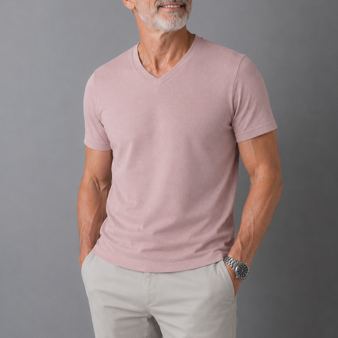 Van Delft Mode® | Comfortabel heren t-shirt 100% katoen (TIJDELIJK 1+1 GRATIS!)
