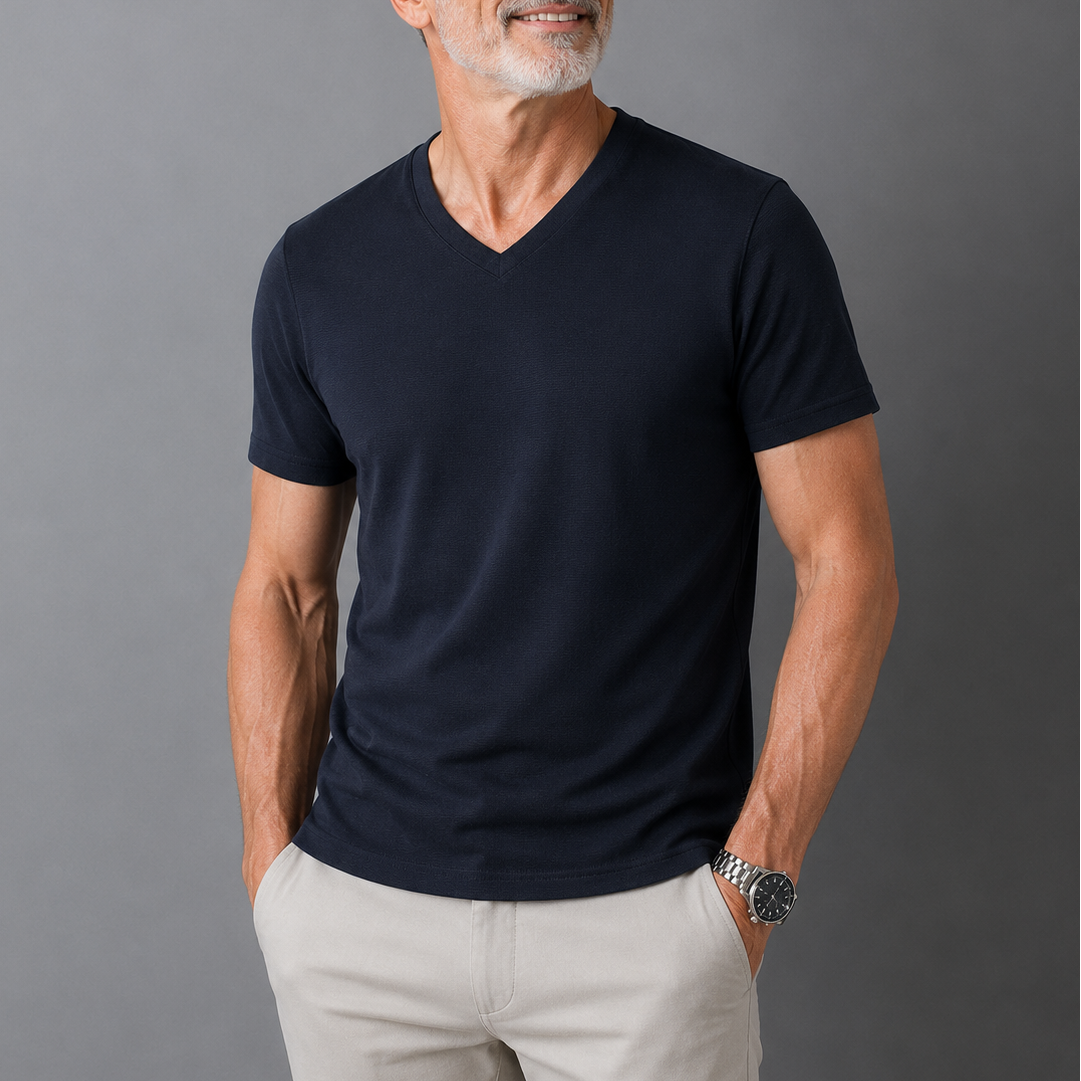 Van Delft Mode® | Comfortabel heren t-shirt 100% katoen (TIJDELIJK 1+1 GRATIS!)