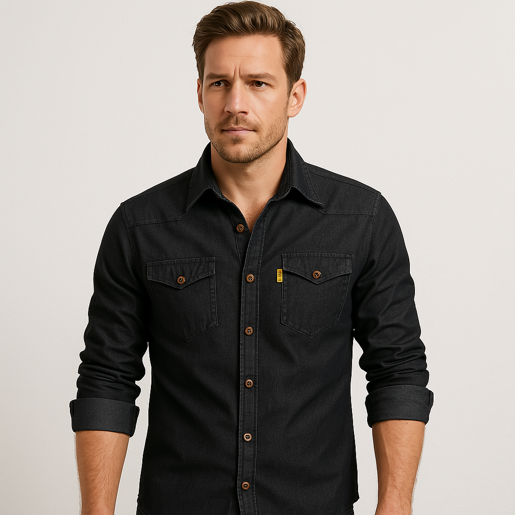 Van Delft Mode® | Katoenen denim overhemd