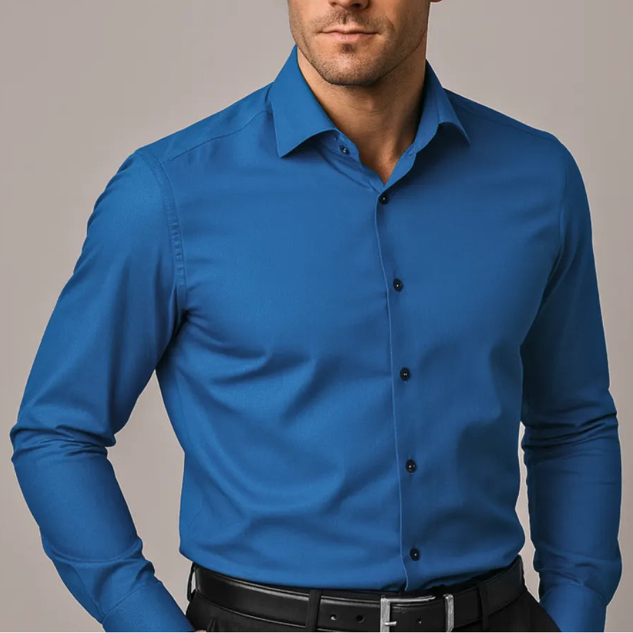 Van Delft Mode® | Comfortabele Antikreuk heren overhemd (TIJDELIJK 1+1 GRATIS!)