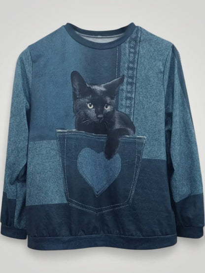 Van Delft Mode® | Stijlvolle kattentrui (TIJDELIJK 50% KORTING!)