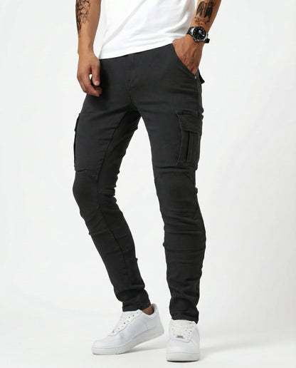 Van Delft Mode® | Flexibele denim jeans met zijzakken