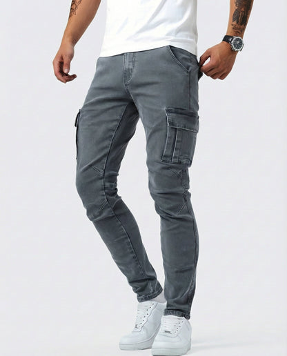 Van Delft Mode® | Flexibele denim jeans met zijzakken