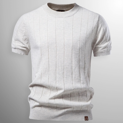 Van Delft Mode® | comfortabele geribde T-Shirt