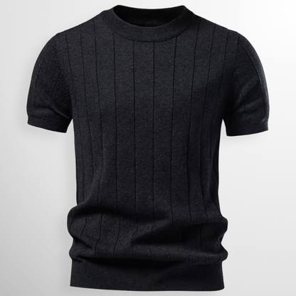 Van Delft Mode® | comfortabele geribde T-Shirt