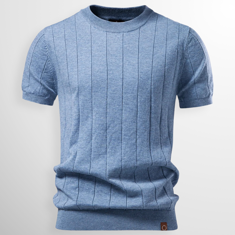 Van Delft Mode® | comfortabele geribde T-Shirt