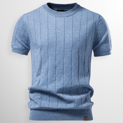 Van Delft Mode® | comfortabele geribde T-Shirt