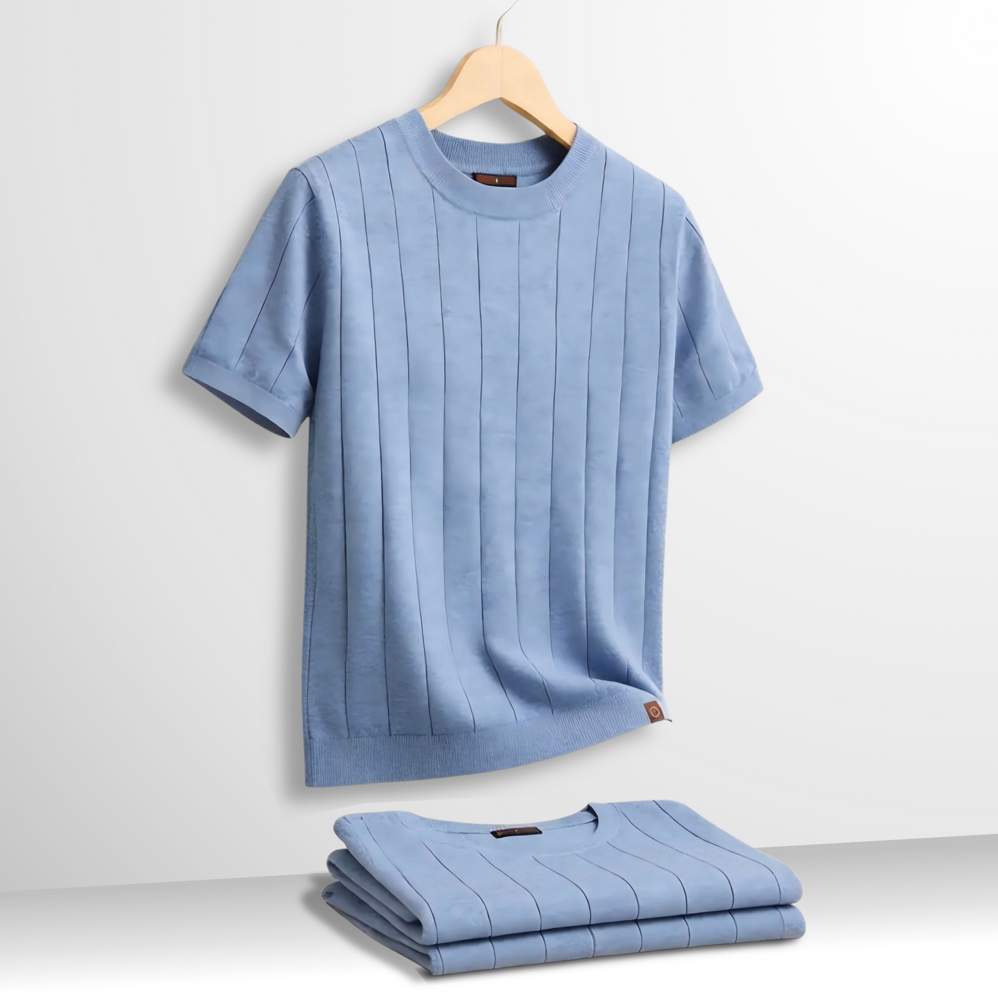 Van Delft Mode® | comfortabele geribde T-Shirt