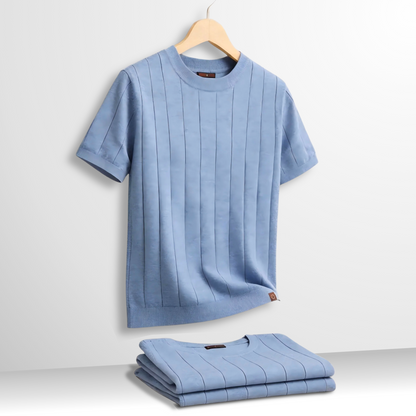 Van Delft Mode® | comfortabele geribde T-Shirt