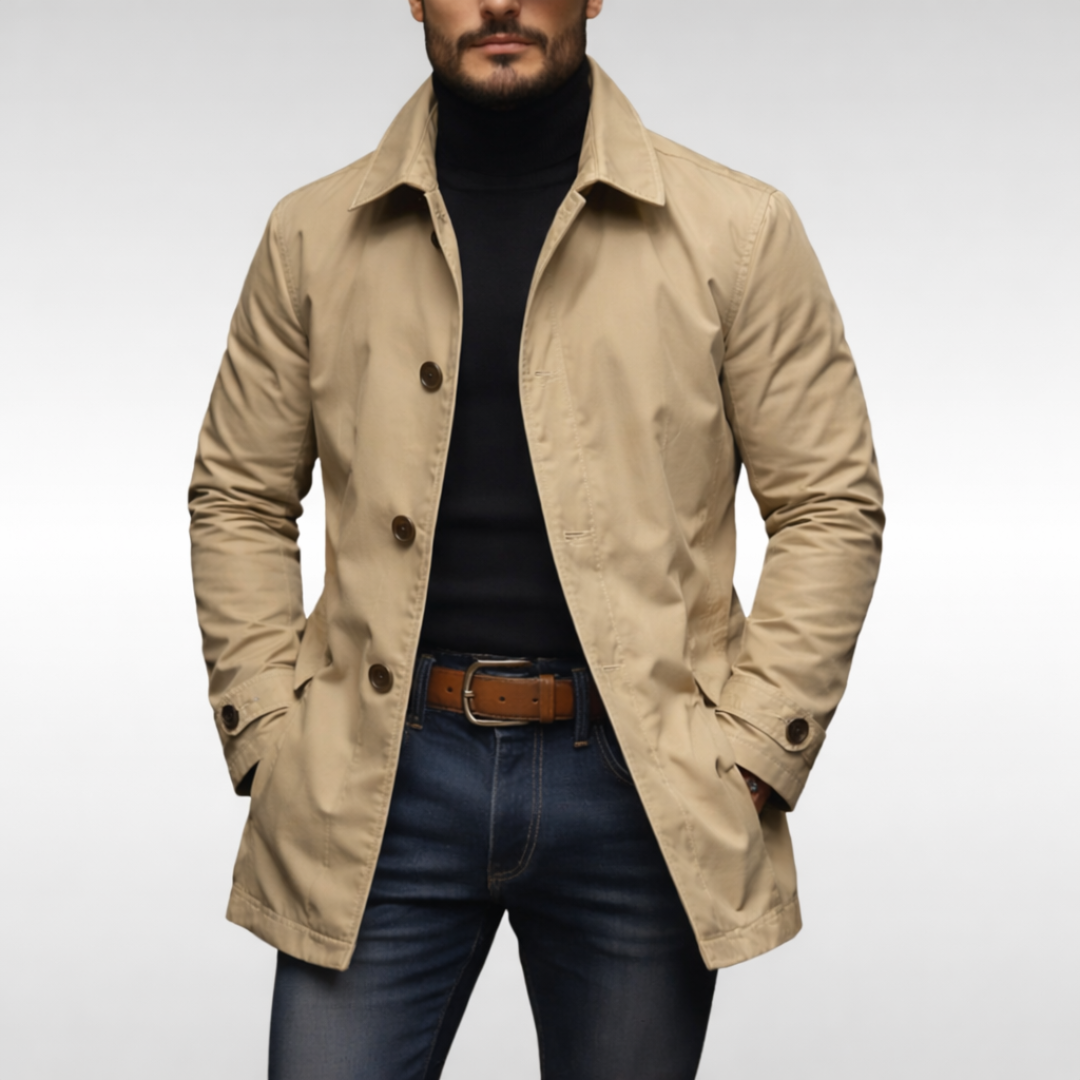 Van Delft Mode® | Comfortabele heren trenchcoat