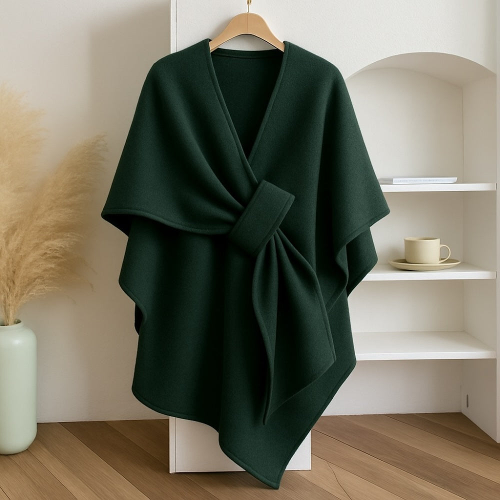 Van Delft Mode® | Comfortabele poncho met franjes