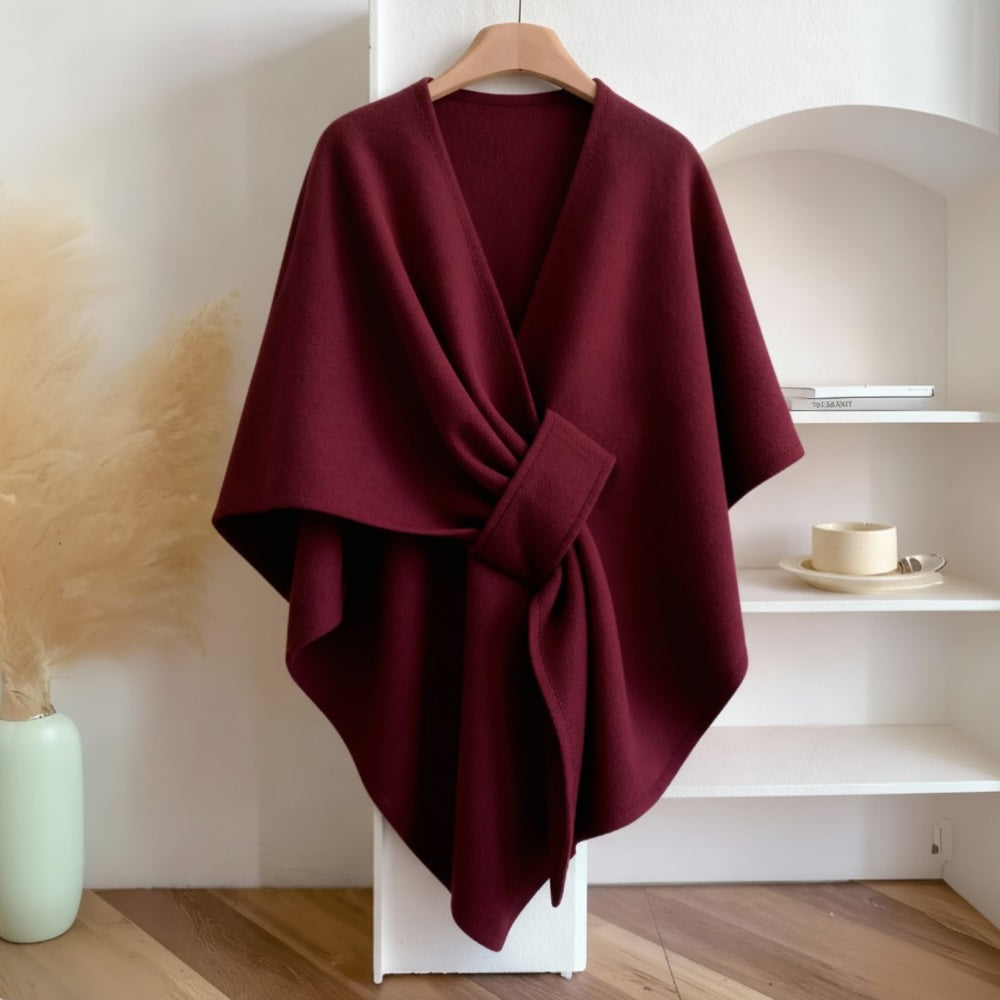 Van Delft Mode® | Comfortabele poncho met franjes