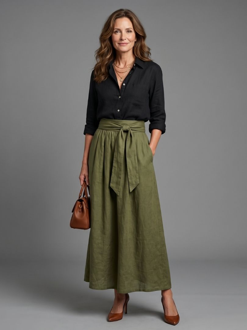 Van Delft Mode® | Elegante jurk met comfortabele en luchtige pasvorm