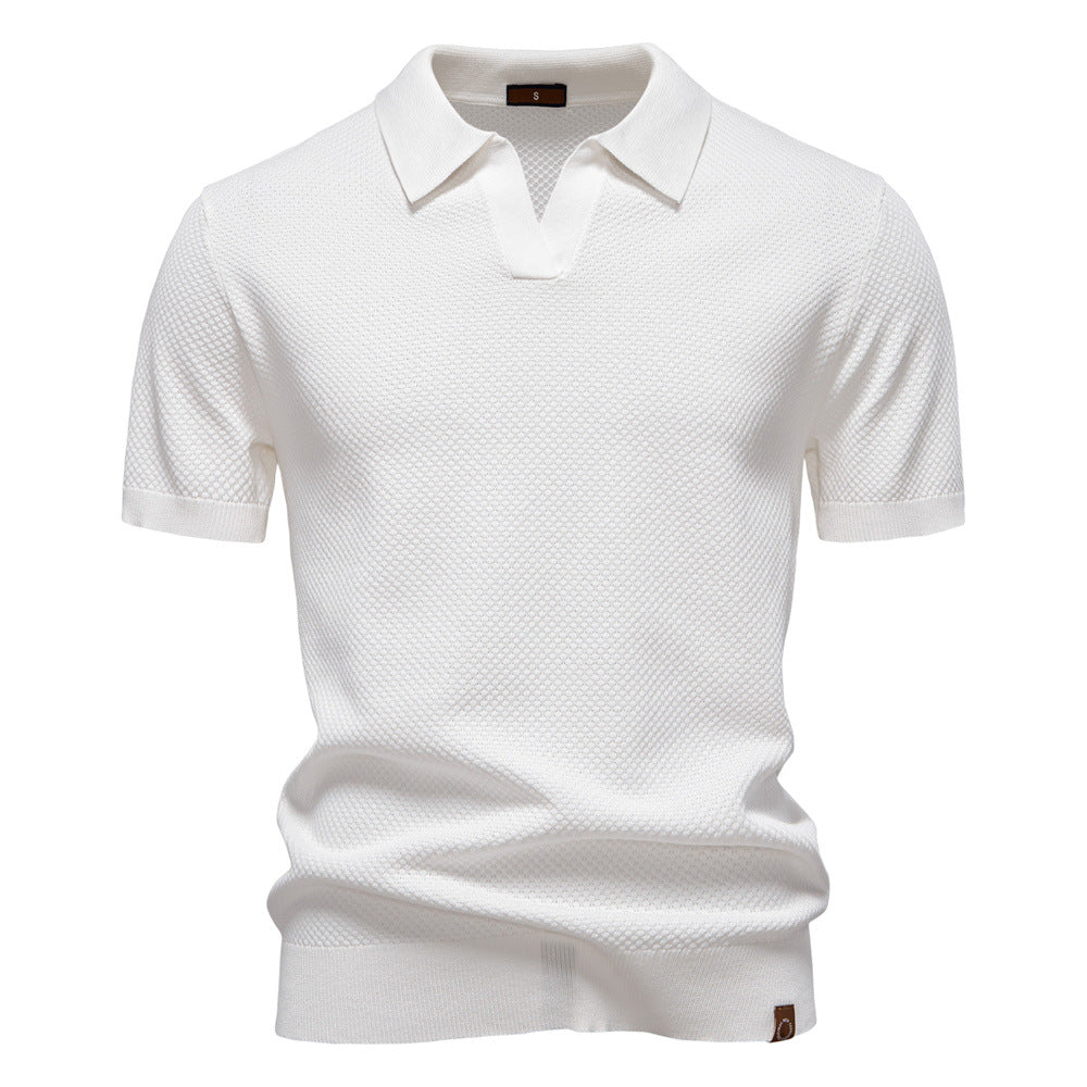 Van Delft Mode® | Elegante polo met korte mouwen