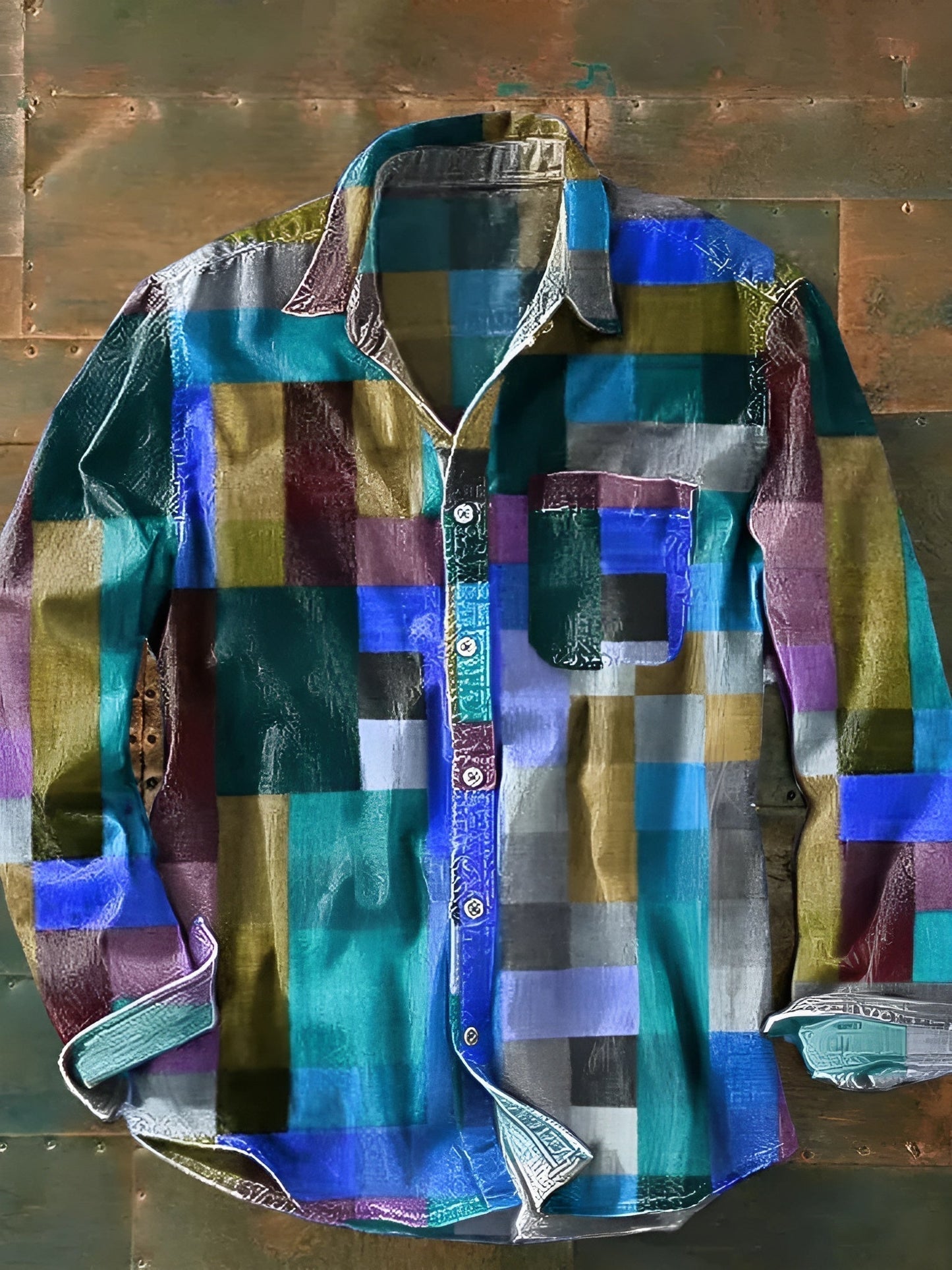 Van Delft Mode® | Comfortabel Patchwork Overhemd