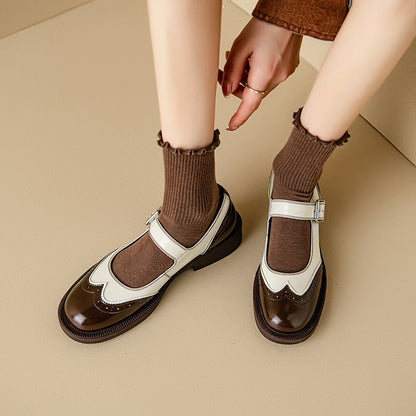 Van Delft Mode®| Tijdloze Mary Jane Schoenen