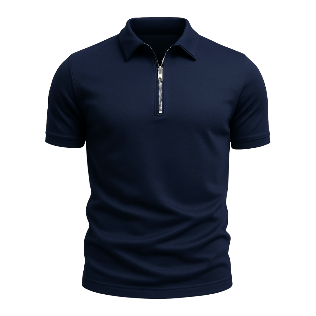 Van Delft Mode® | Klassieke Rits Polo Shirt (TIJDELIJK 1+1 GRATIS!)
