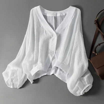 Van Delft Mode® | Elegante linnen dames blouse