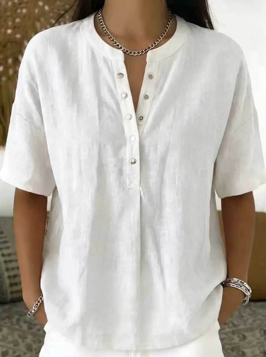 Van Delft Mode® | Elegante blouse met knoopsluiting (TIJDELIJK 1+1 GRATIS!)