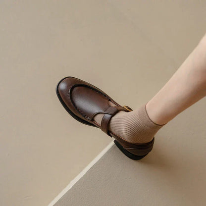 Van Delft Mode®| Retro-geïnspireerde Leren Schoenen