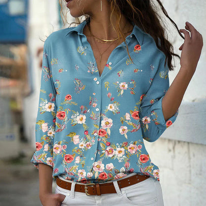 Van Delft Mode® |MODIEUS BEDRUKTE BLOUSE