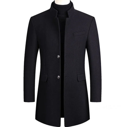 Van Delft Mode® | Kasjmier-wollen heren trenchcoat