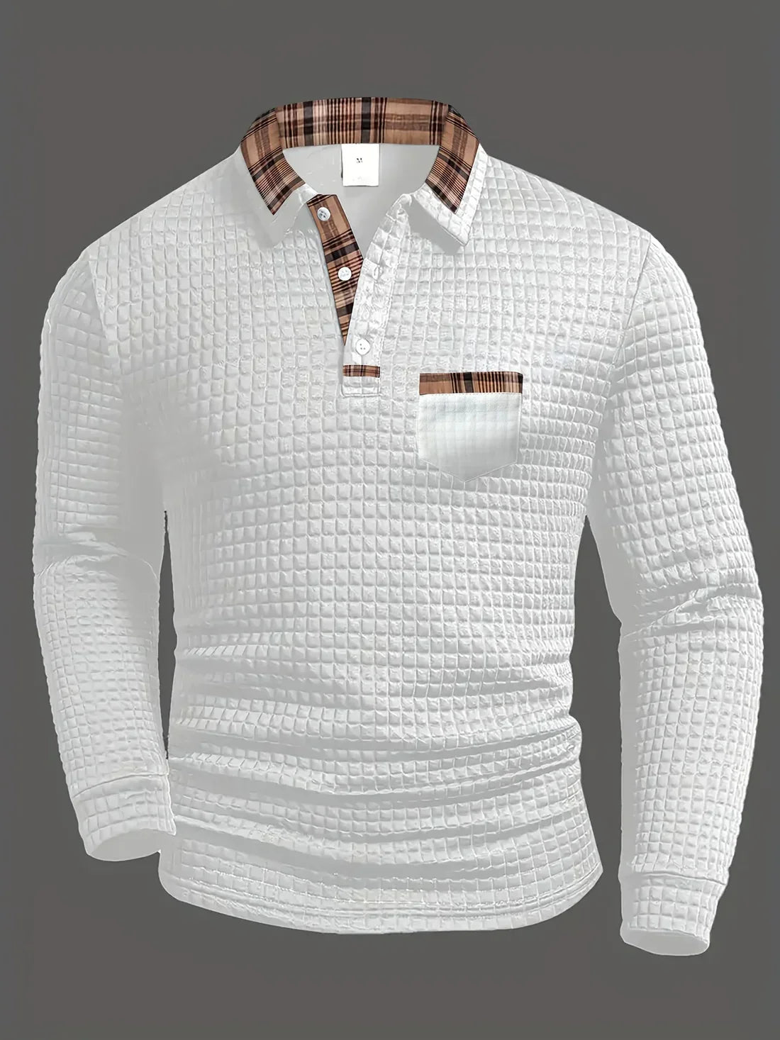 Van Delft Mode® | Comfortabele heren polo met lange mouw